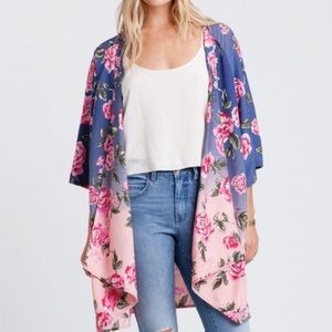 Billabong Floral Cover Up Kimono Robe